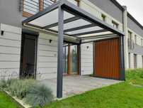Zadaszenie tarasu Pergola szklane ściany Ruchome Ścianki Aluminium