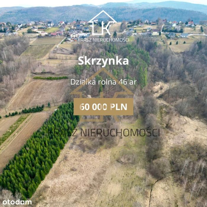 Działka rolna przy lesie-cisza, spokój,sama natura