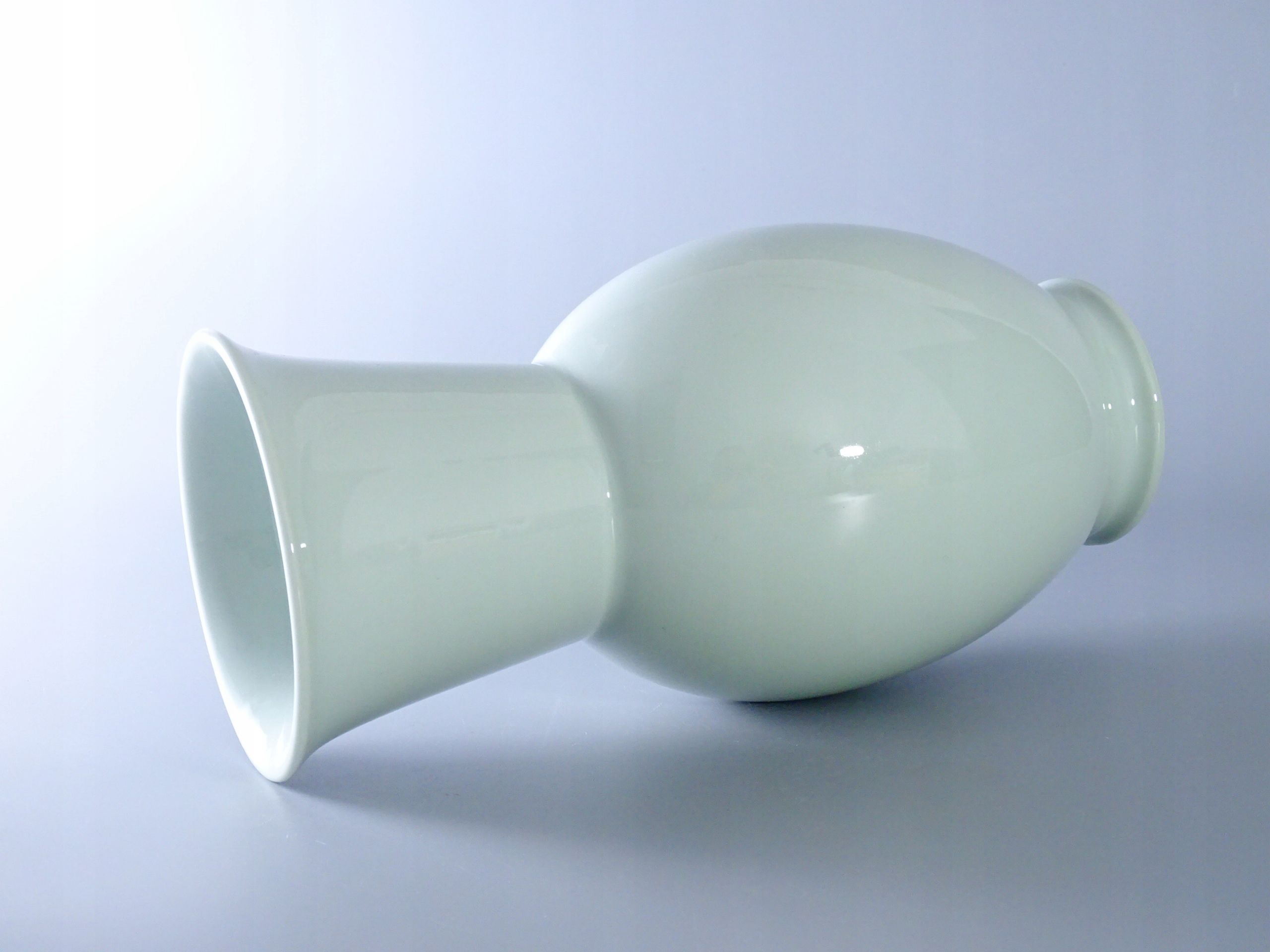 unikat zielona miętowa porcelana wazon furstenberg
