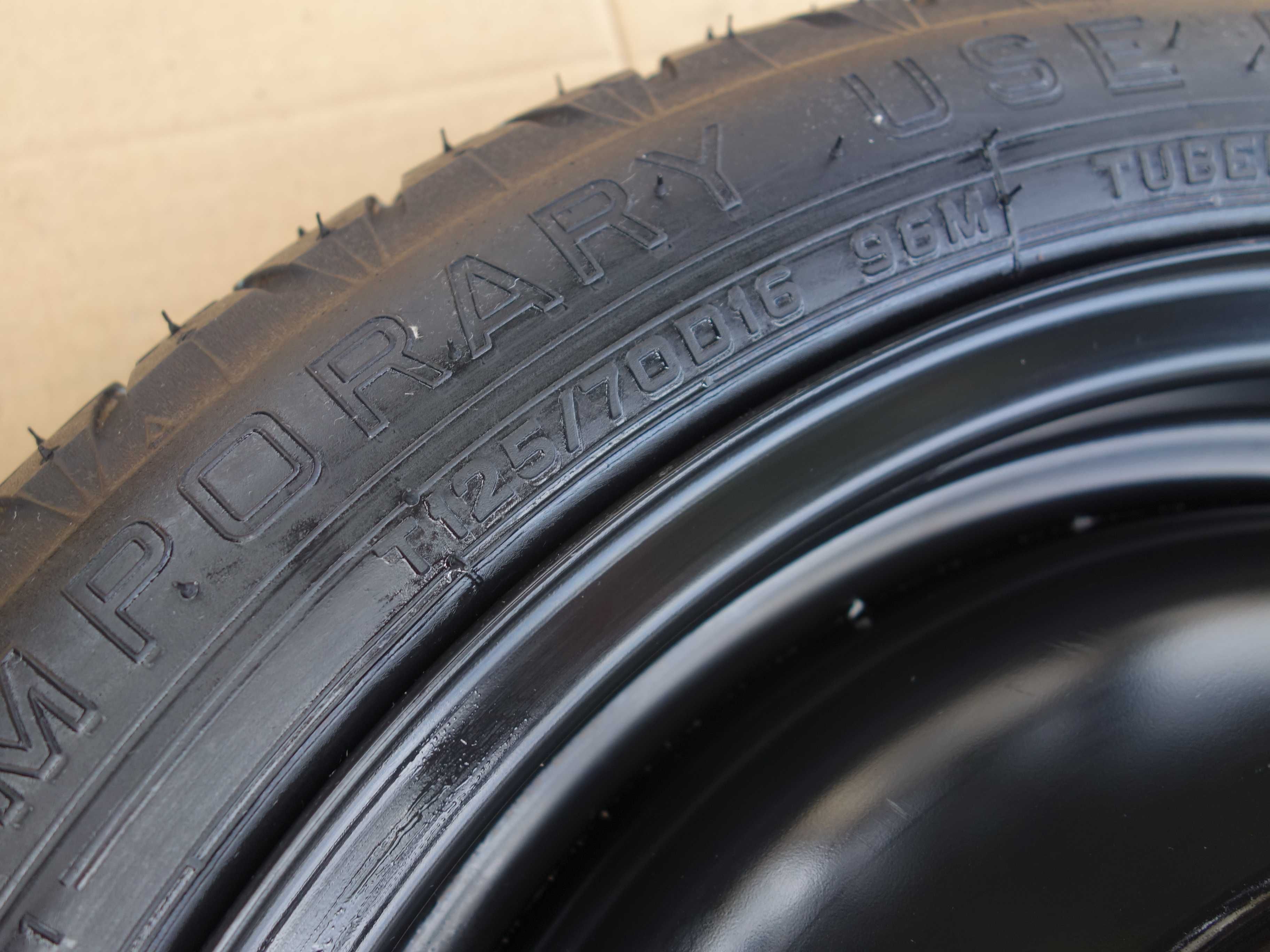 Koło Dojazdowe Zapasowe TOYOTA YARIS III SUZUKI SWIFT 16'' OEM