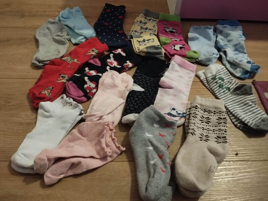 Skarpetki dla dziewczynki rozmiar 34 zestaw