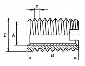Tulejki Do Naprawy Gwintu M8/m6 Redukcja L=20mm Stal Nierdzewna