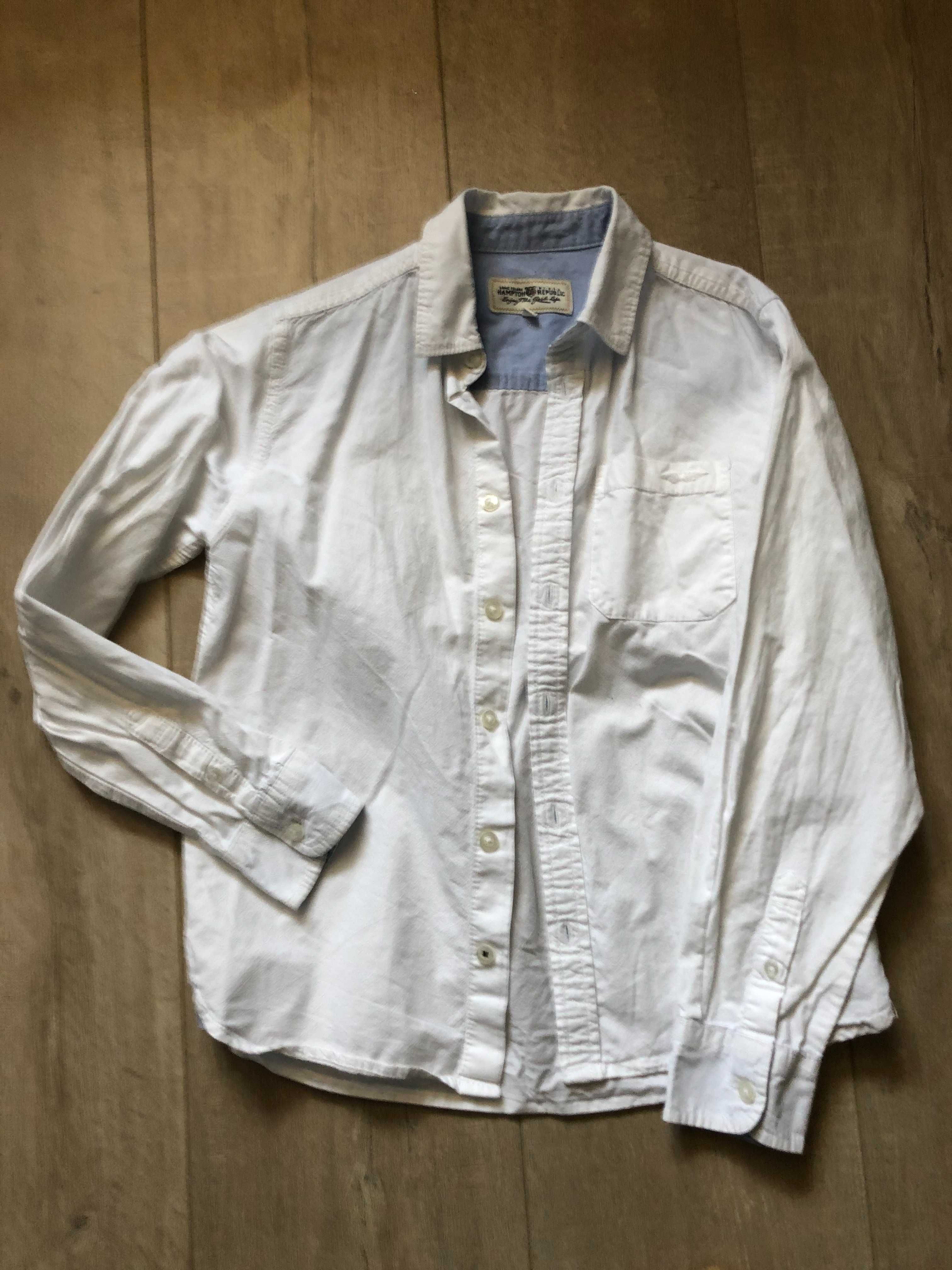 elegancki zestaw dla chlopca: spodnie + koszula Hampton r.140-146