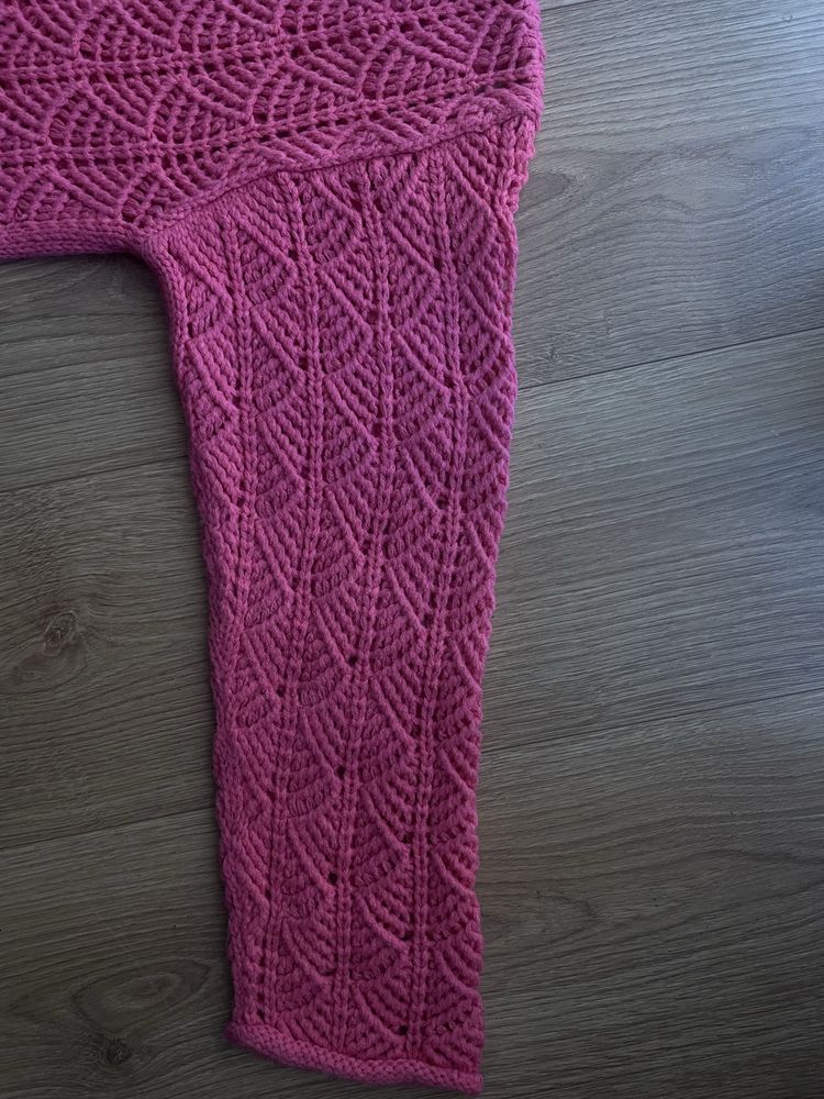 Sweter rózowy, 100% akryl, M, Sinsay