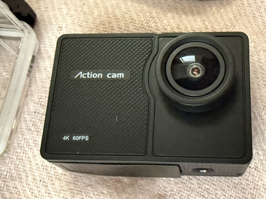 Action cam 4K 60FPS, câmera desportiva com vários acessórios