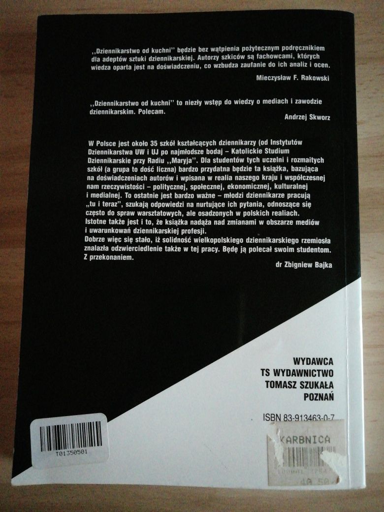 Dziennikarstwo od kuchni pod redakcją Andrzeja Niczyperowicza