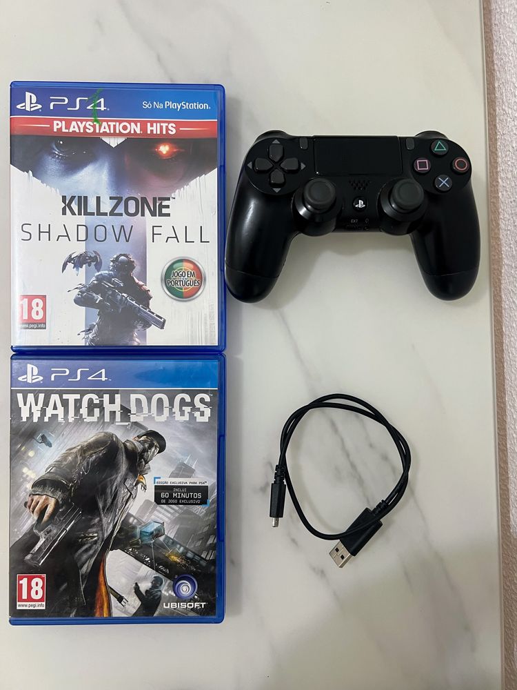 Playstation 4 + Comando + Jogos ( impecavel )