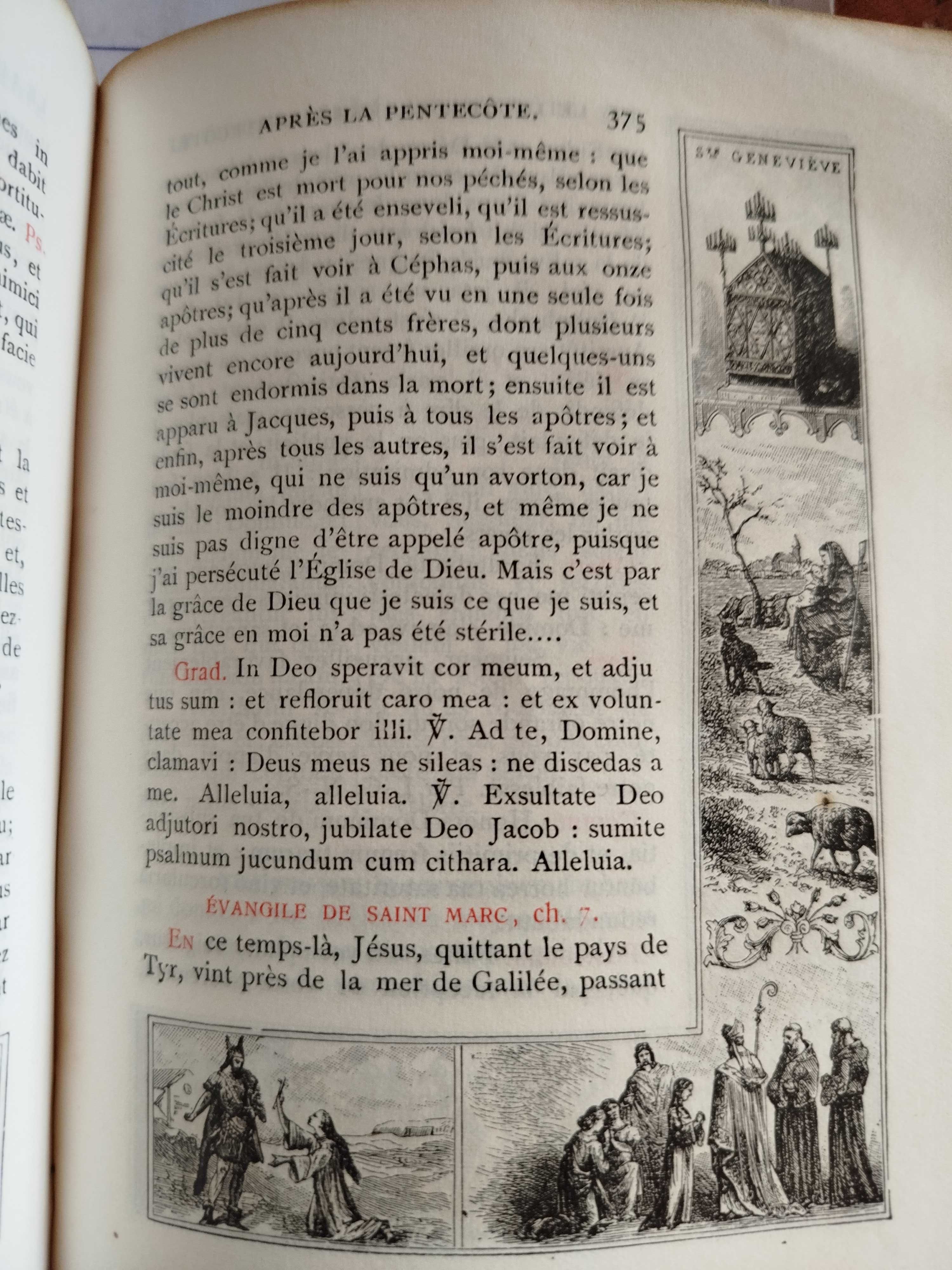 Missal de Notre Dame, França, 1910 RARO