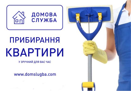 Прибирання квартири, будинку, миття вікон. Чищення меблів. Прання штор