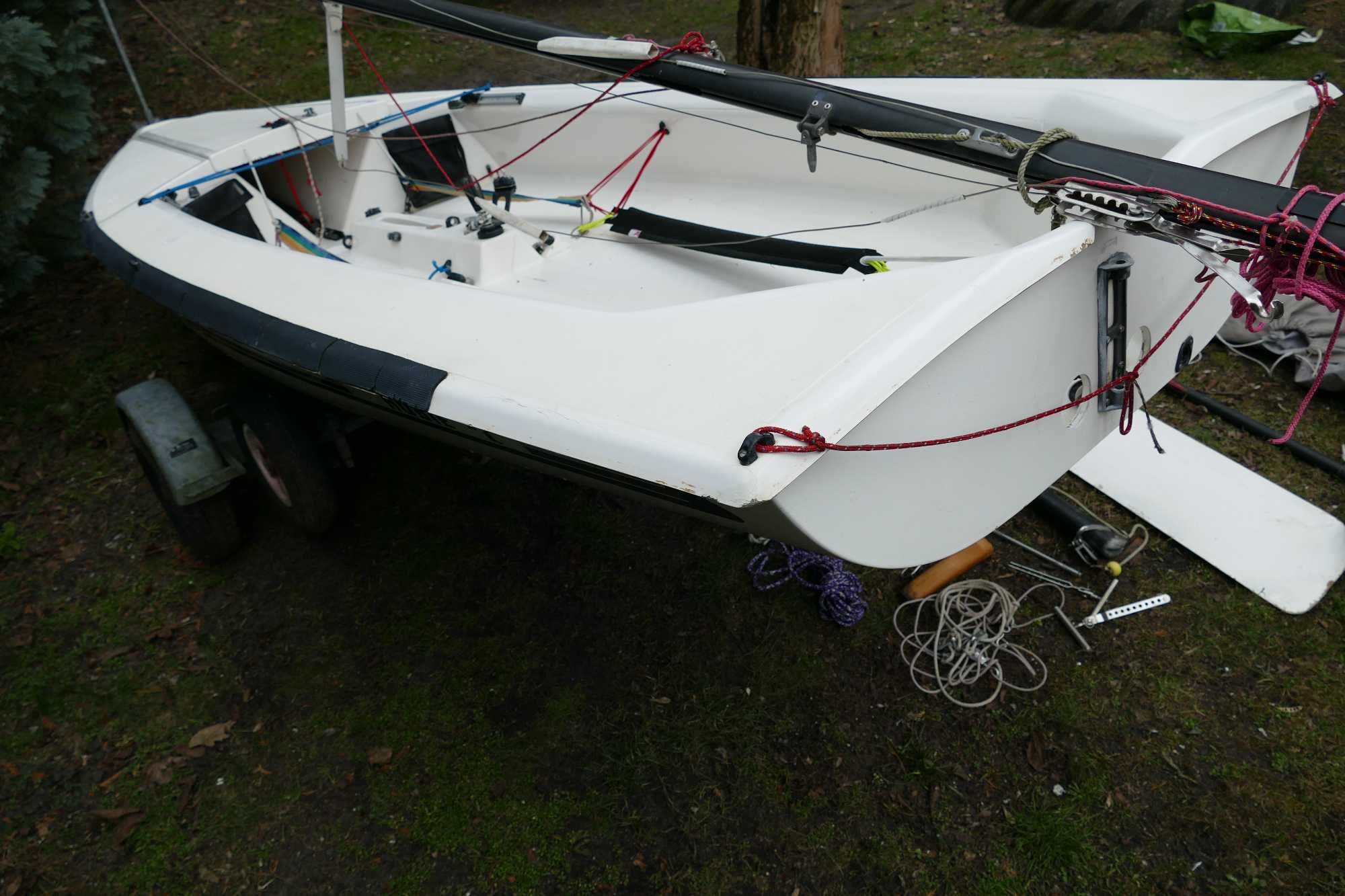 Łódź żaglowa żaglówka Hobie 405 4,05m + wózek przyczepa