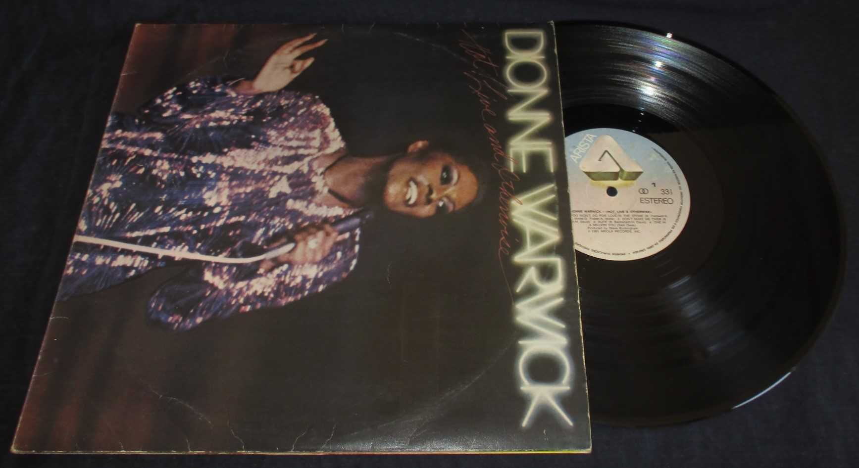 Disco LP Vinil Duplo Dionne Warwick Hot ! Live And Otherwise