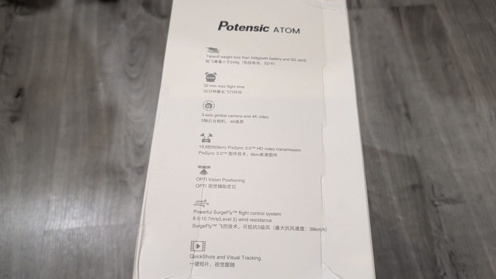 Drone Potensic Atom 4k - Fly More Combo