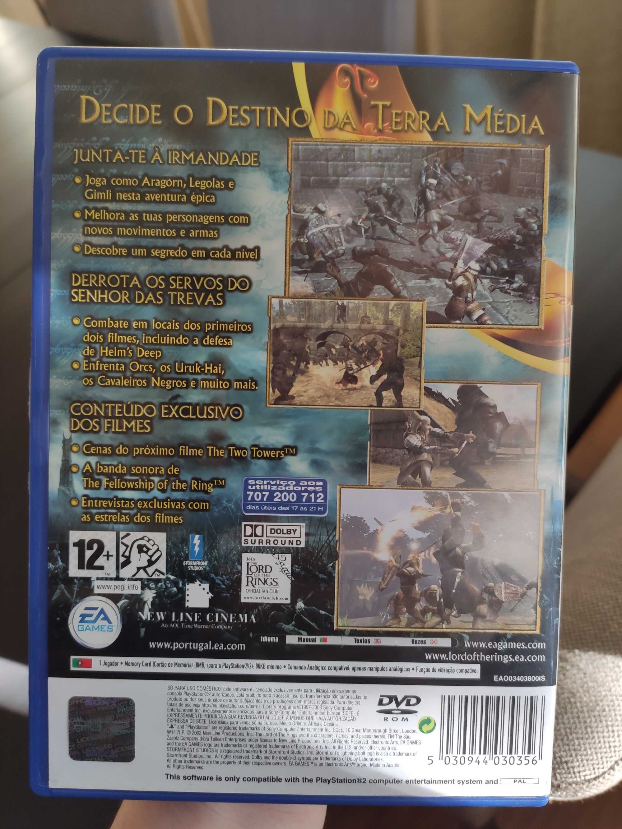 Jogo "Senhor dos Anéis: As Duas Torres" PlayStation 2 (PS2)