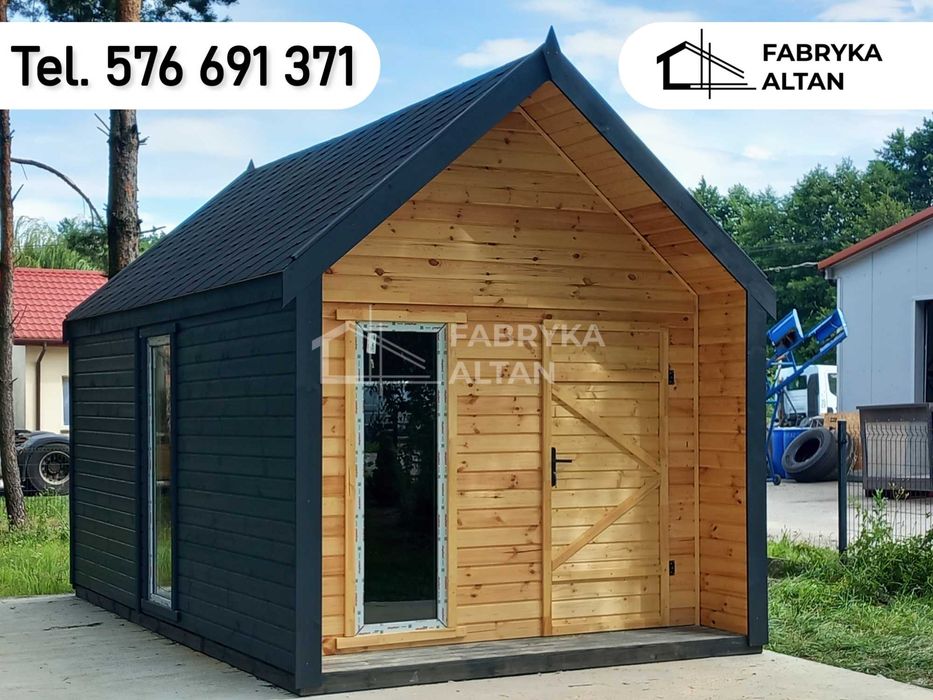 Domek, drewniany, nowoczesny, stodoła, nowoczesna, domki, 3x5m