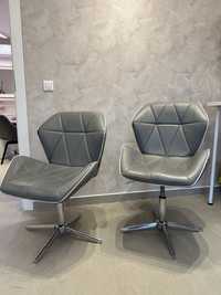 Fotel obrotowy 2x krzeslo obrotowe, ecoskóra Horten, krzeslo do salonu