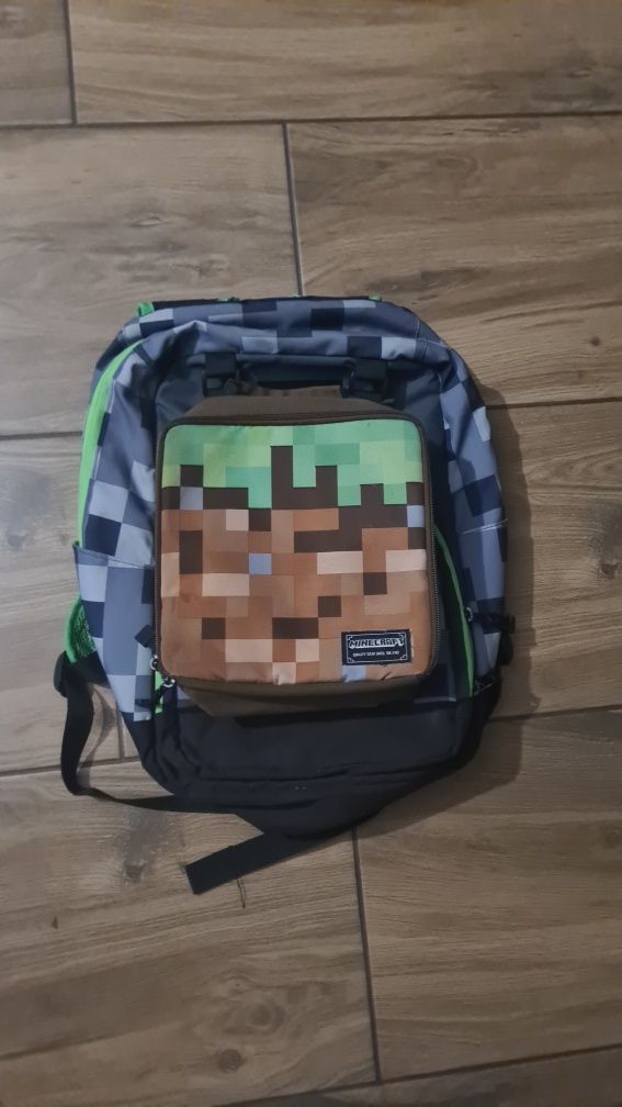 Plecak minecraft i lunchbox