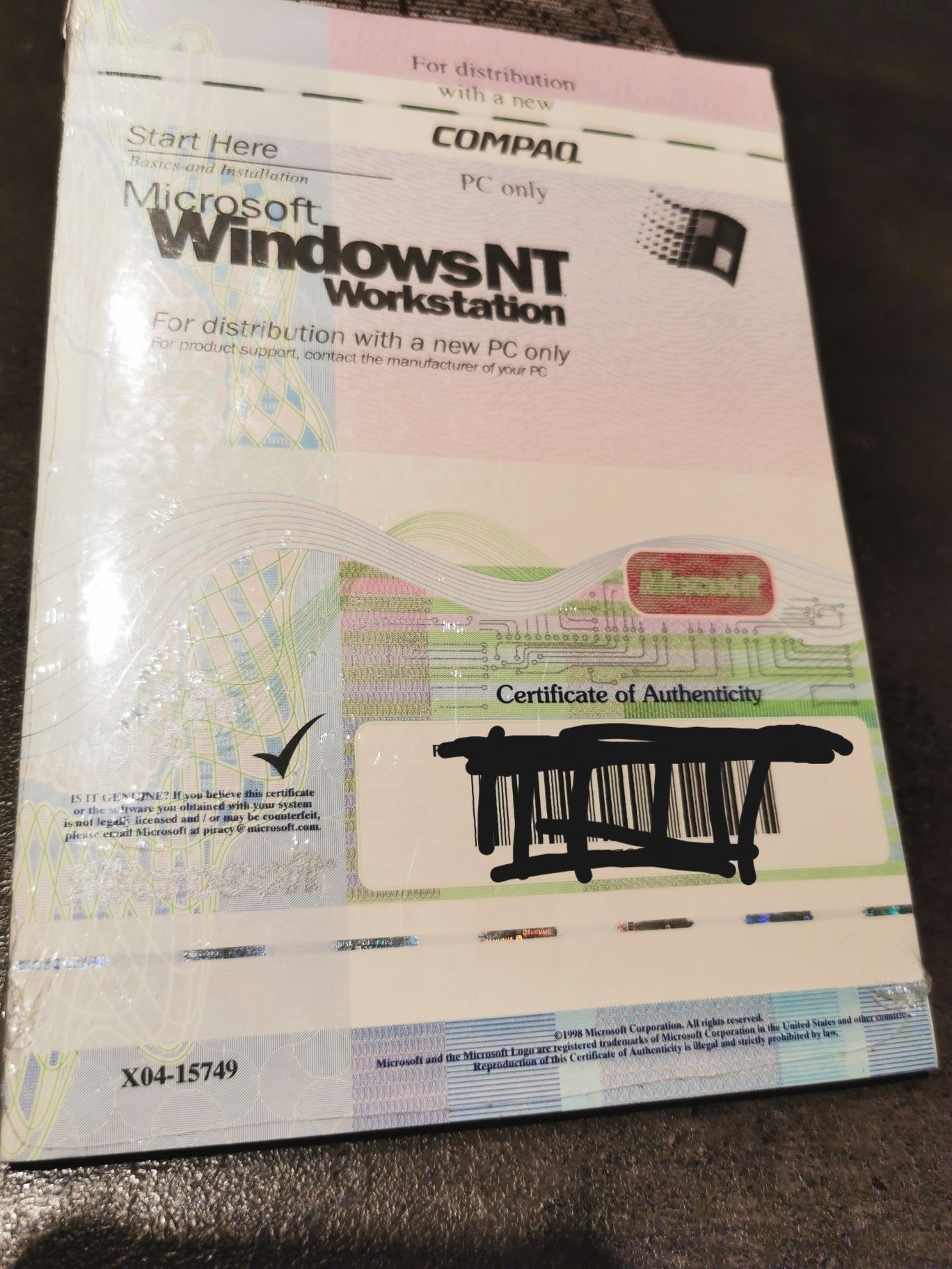 Windows NT workstation
