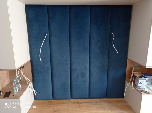 panel panele tapicerowane ścianki garderoby sypialnie na wymiar