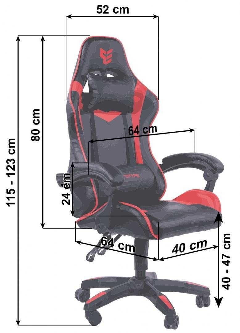 Fotel gamingowy obrotowy krzesło do biurka dla gracza Prototype