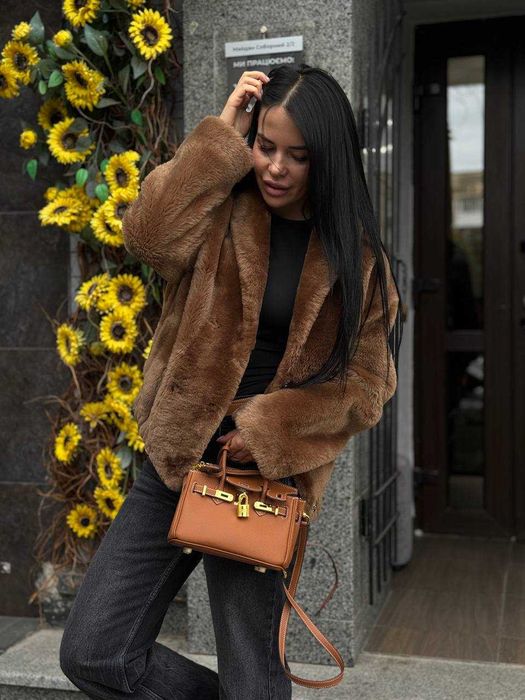 Бомбер із натурального хутра