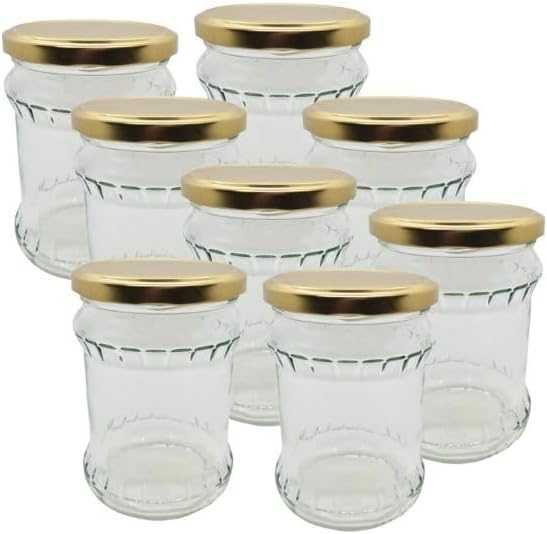 [8PAK] Słój 500ml Faceta - złota zakrętka fi 82