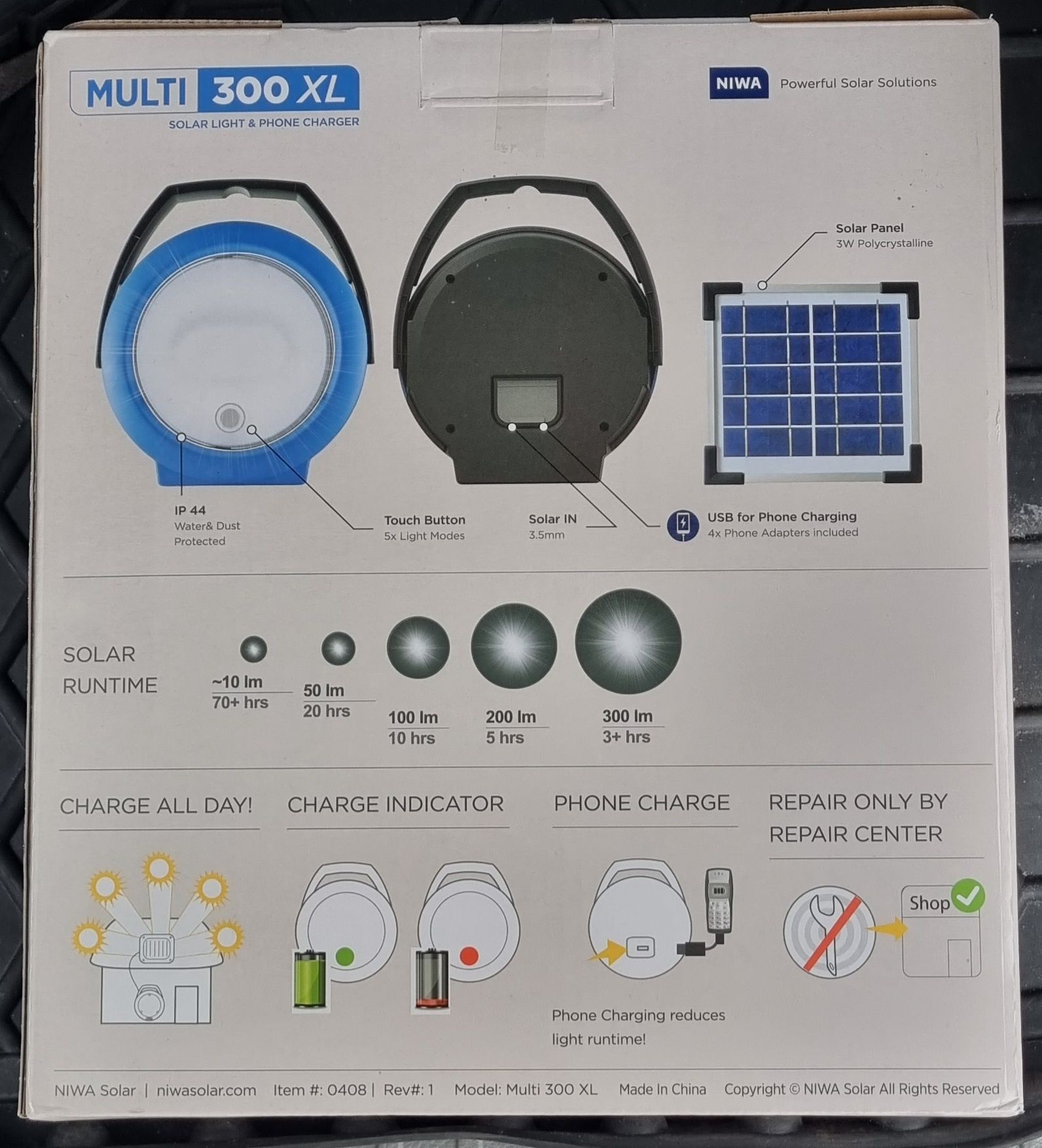 Niwa Solar Multi 300 XL