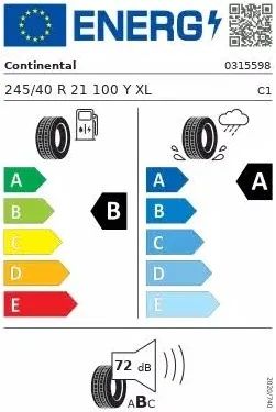 Komplet 4 opon Continental SportContact 7 245/40 r21 z 2024 roku