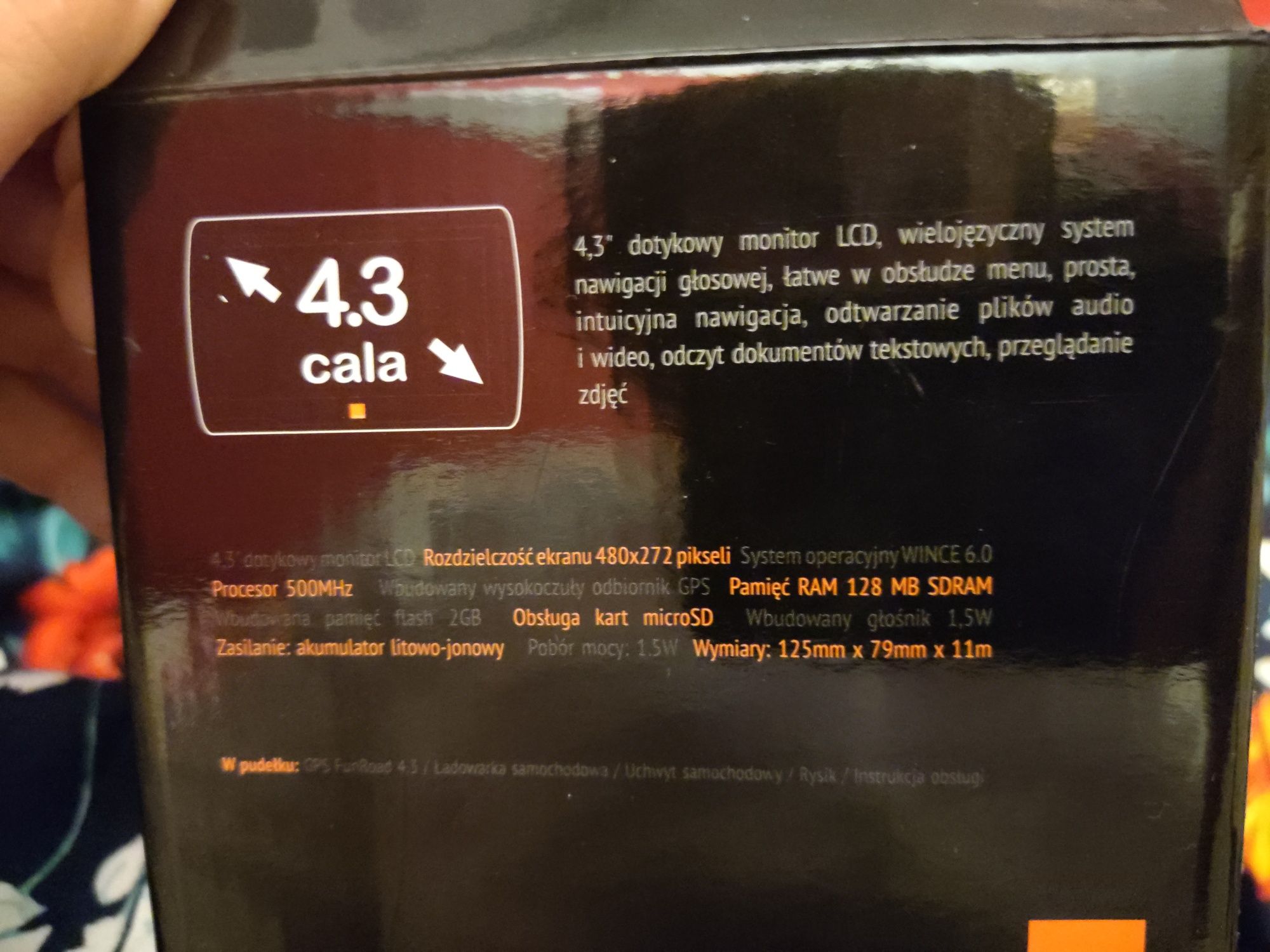 Nawigacja GPS 4,3 cala Vakoss dotykowy LCD