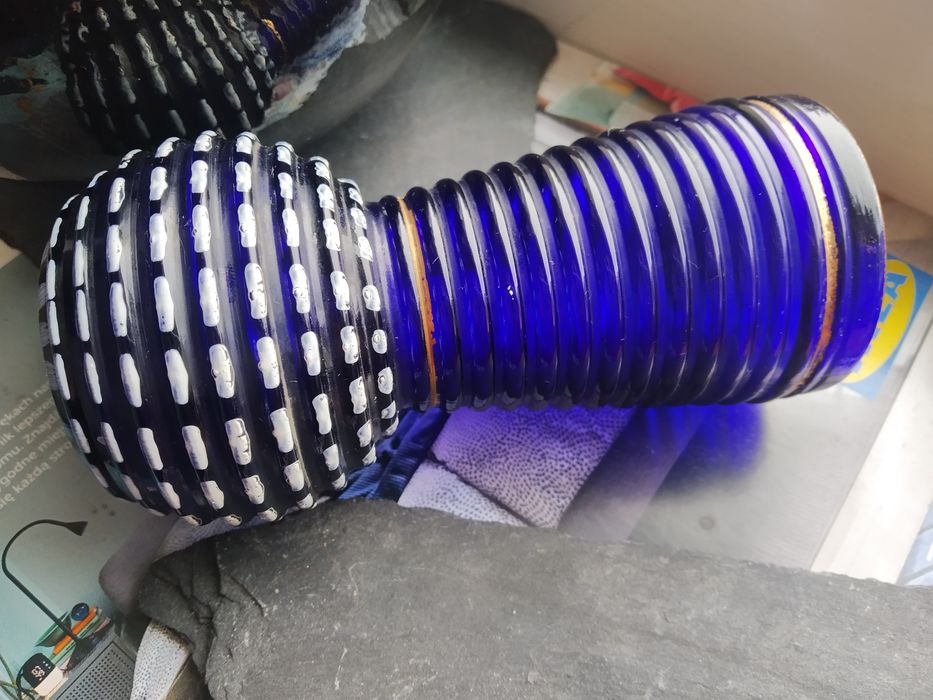 zestaw wazon wazonik Prądniczanka Pierścienie