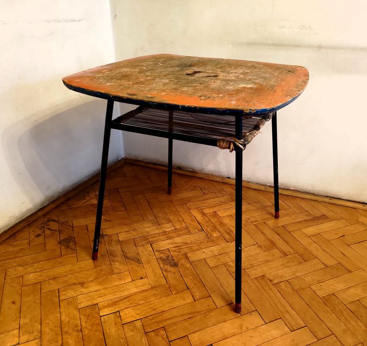 Stół kuchenny lata 60 vintage PRL, unikat, do renowacji