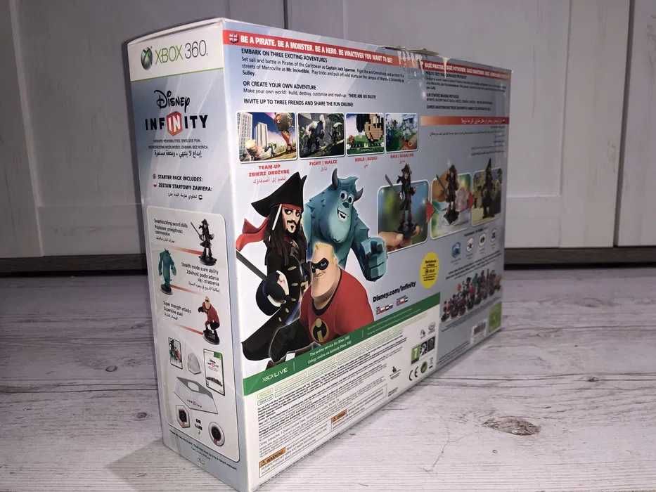 Zestaw 2 gier Xbox 360 Disney Universe + Disney Infinity + dodatki