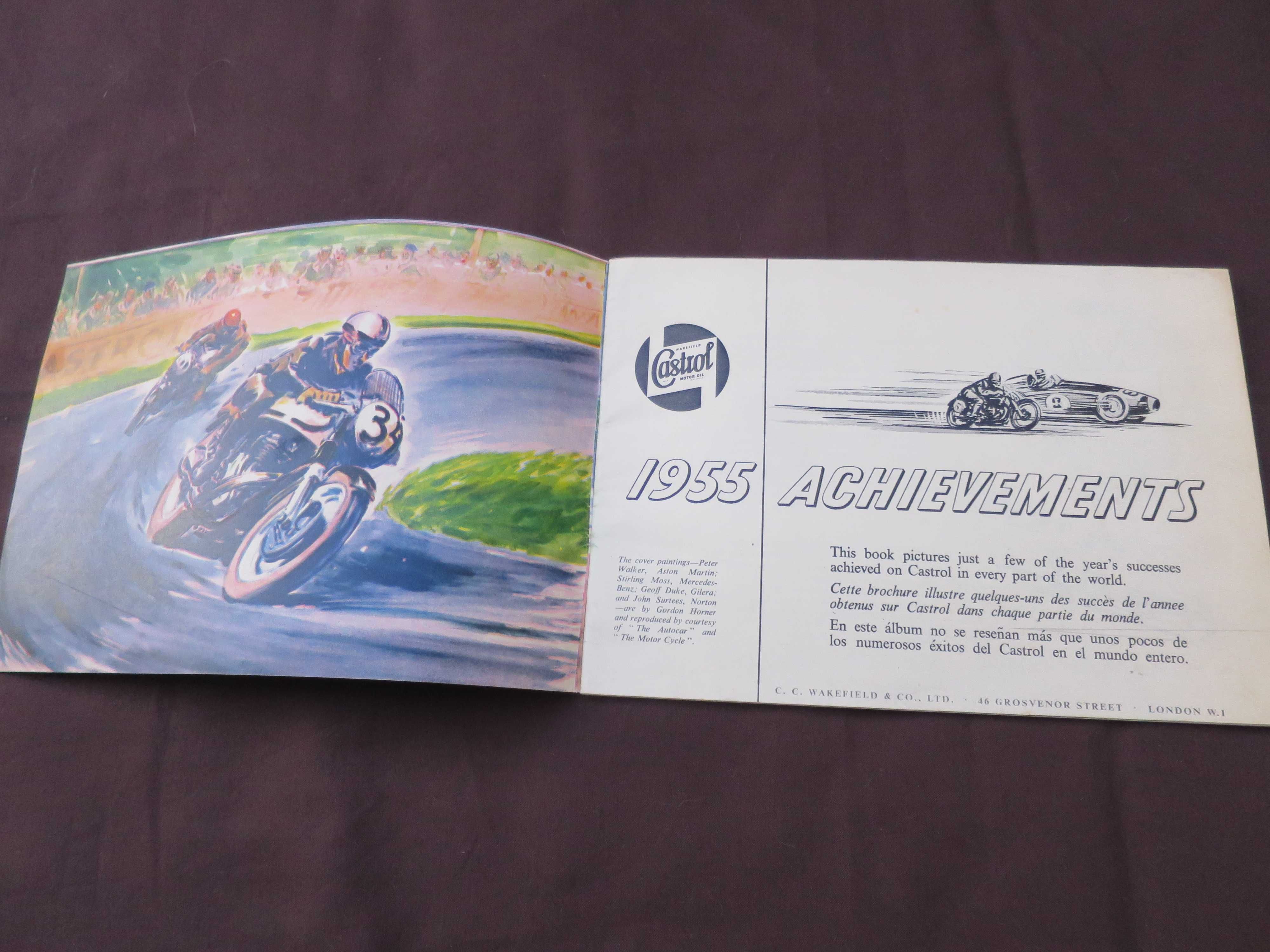 Livro Mobil 1955 automóveis antigos rallye motos competição