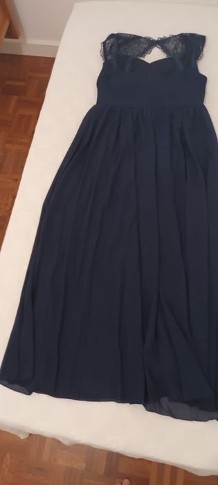Vestido de cerimónia azul marinho Novo