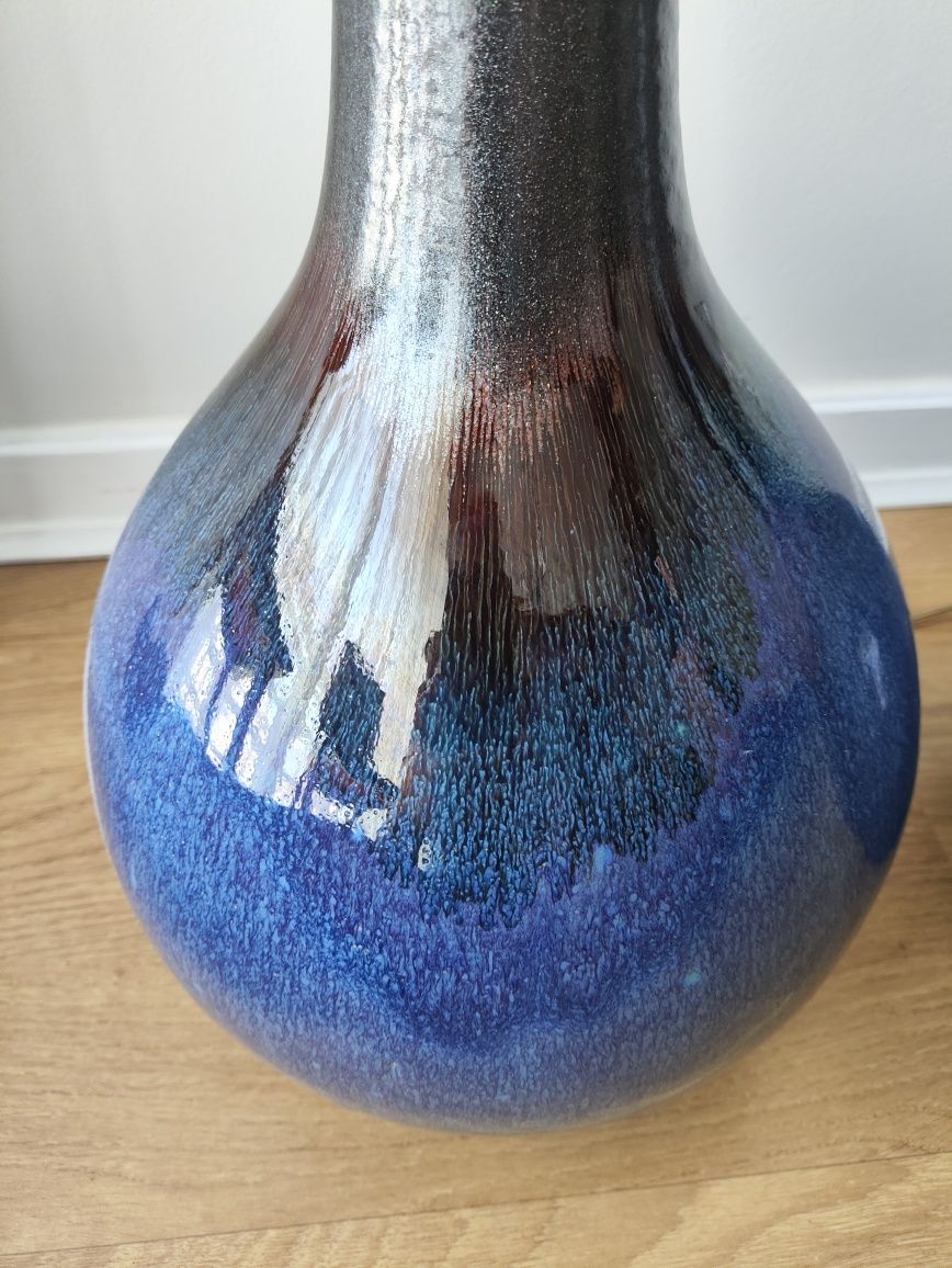 Candeeiro de mesa vintage azul