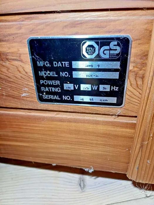Sauna infrarot infrared kabina na podczerwień 1os Vitatherm mała 2cz