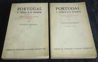 Livro Portugal A Terra e o Homem Antologia de textos
