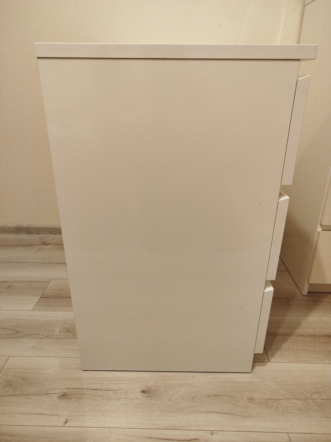 Komoda Malm IKEA biały połysk, 80x78, 3 szuflady