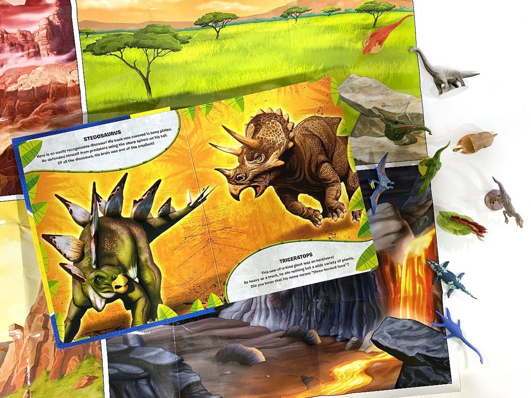 World of Dinosaurs My Busy Books książeczka z figurkami po angielsku