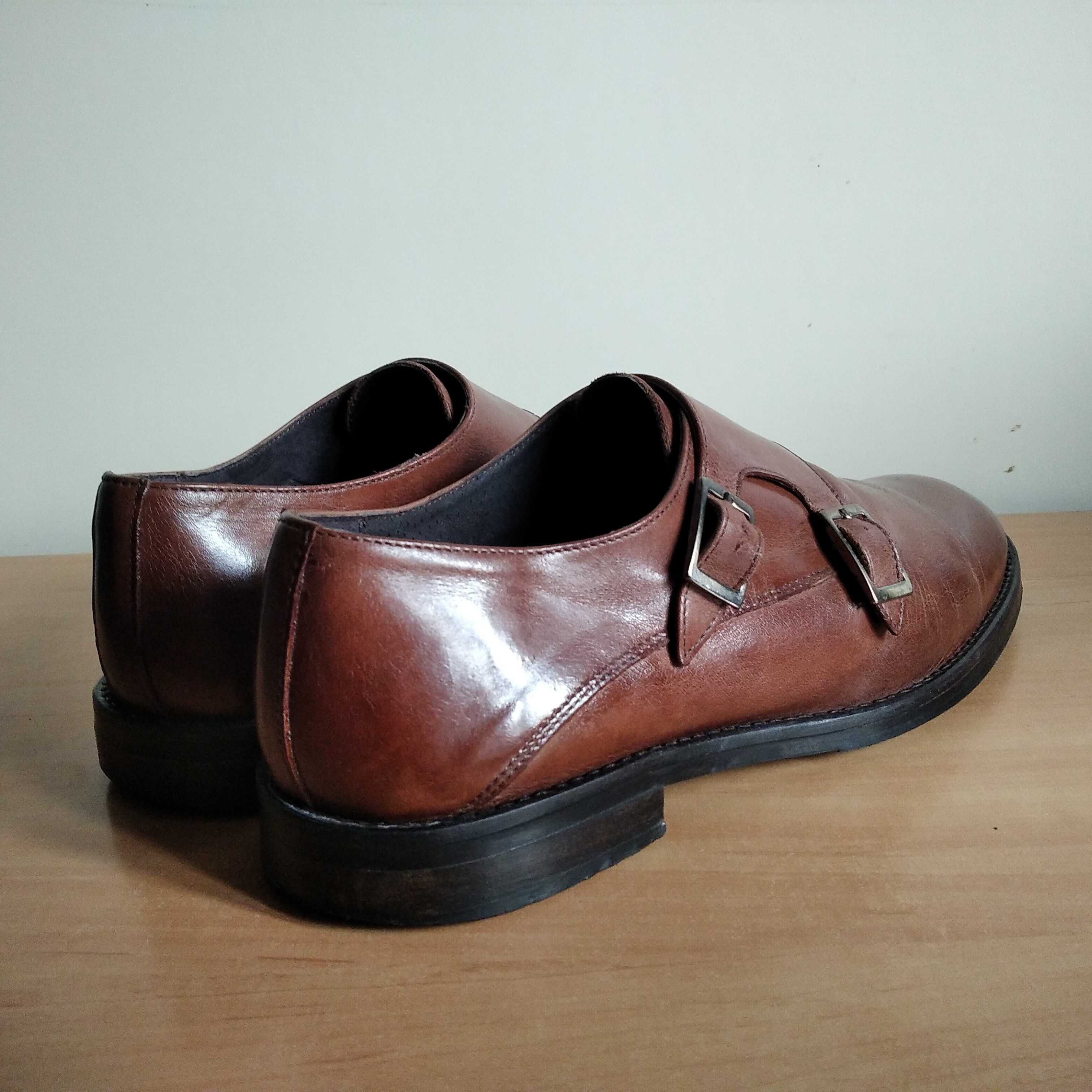 Buty męskie monki BYTOM skóra naturalna roz.eu-42