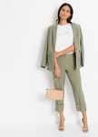 bonprix khaki spodnie damskie na gumie  cygaretki  42-44