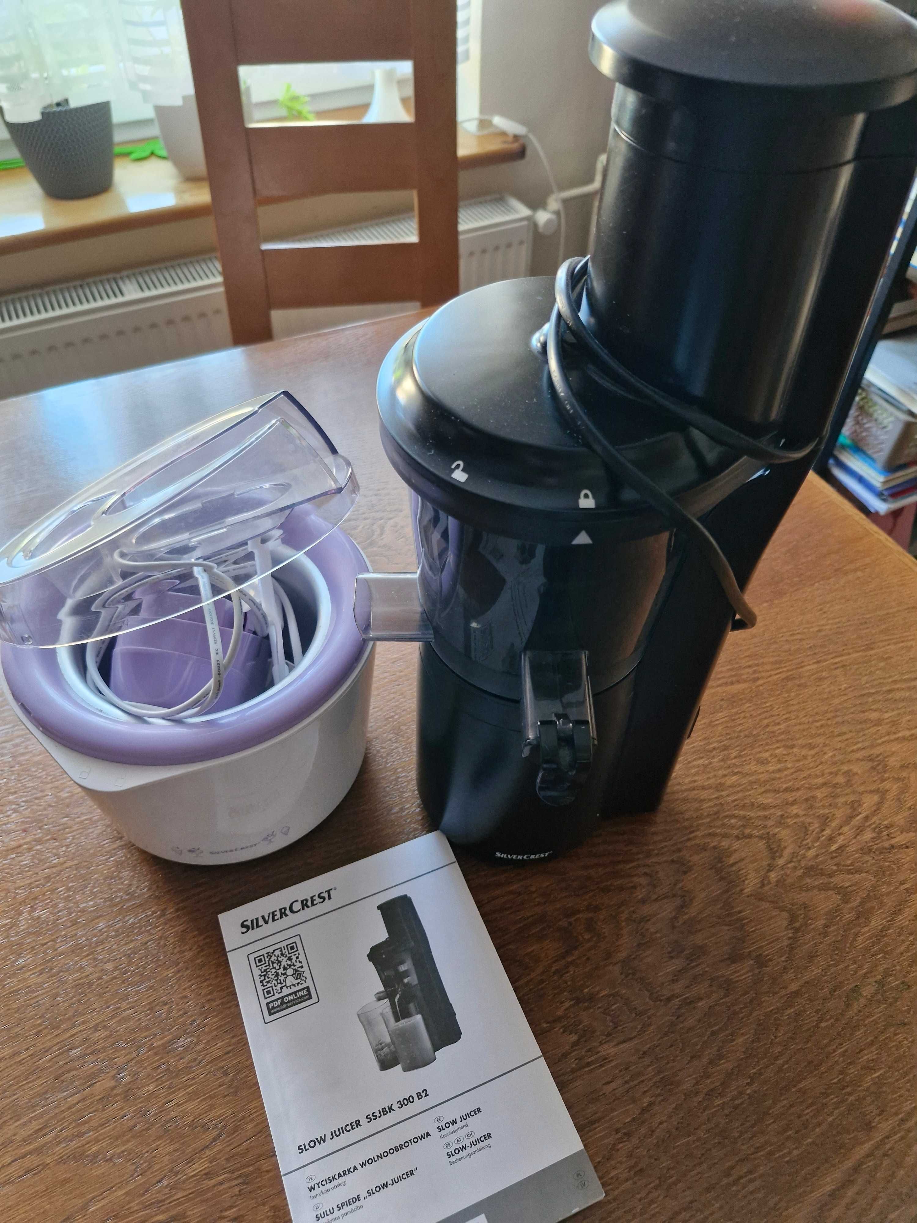 Wyciskarka wolnoobrotowa SSJBK 300 B3,300W SILVERCREST+maszynka gratis