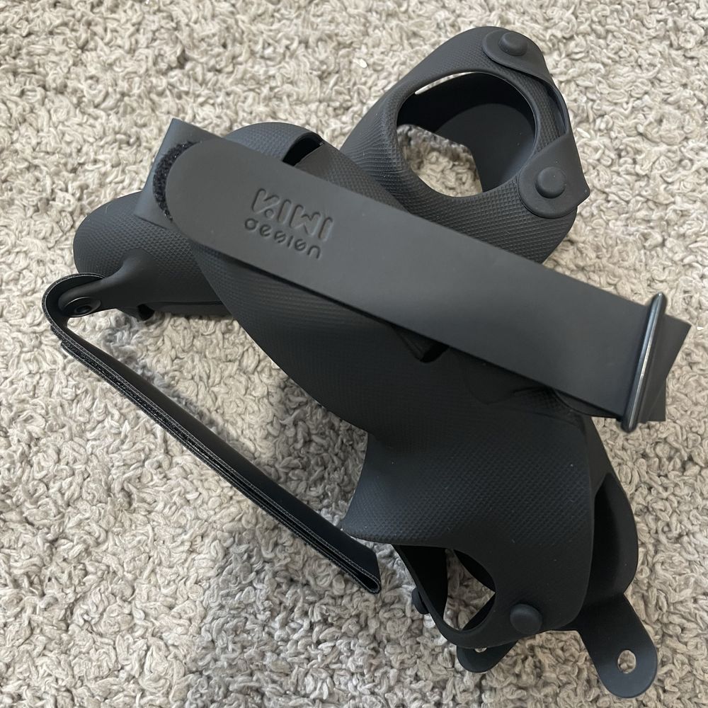 KIWI design silikonowe Osłony uchwytu do Oculus Quest 2 czarne