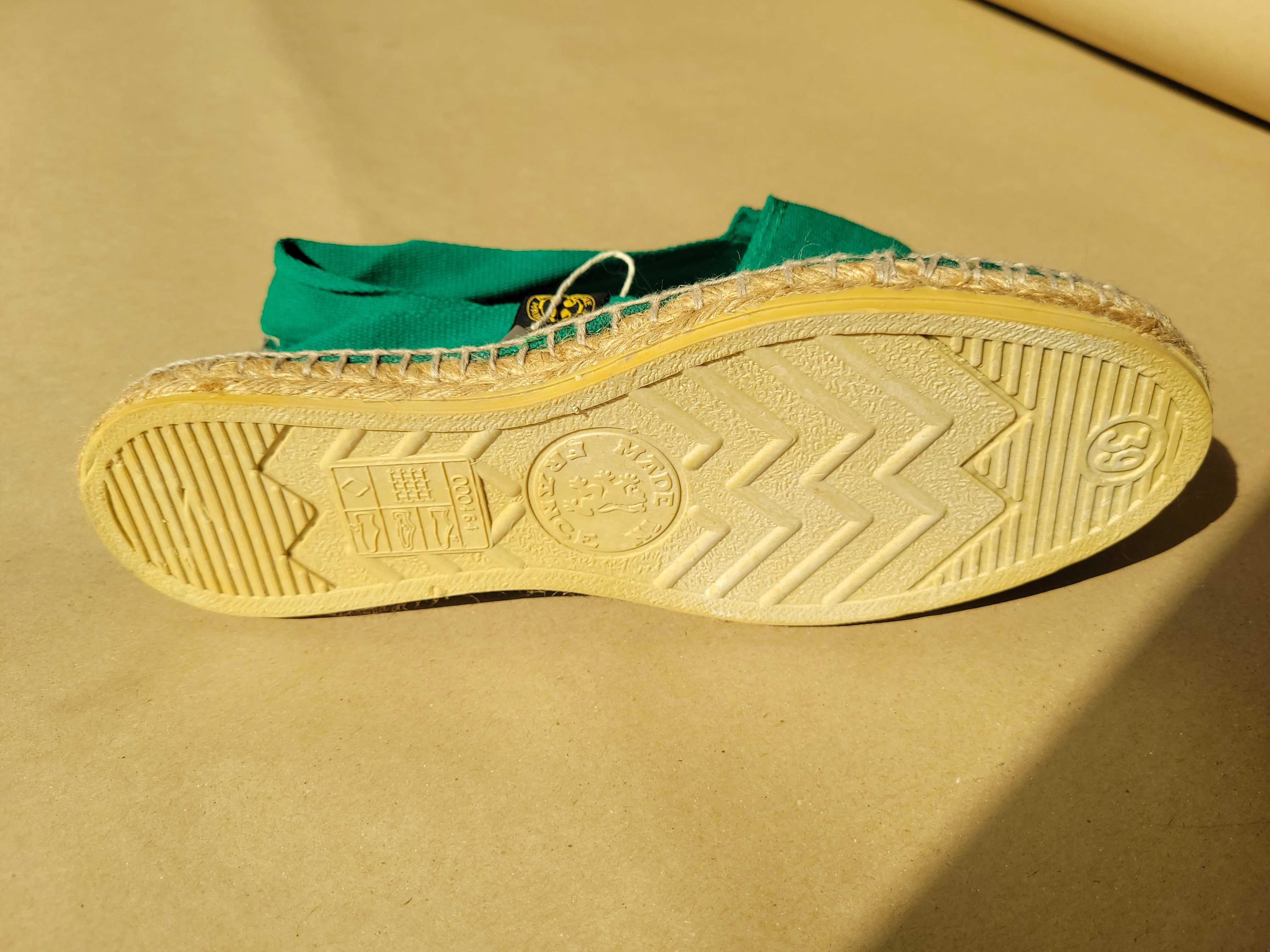 Espadryle zielone r. 39 (24,5 cm)