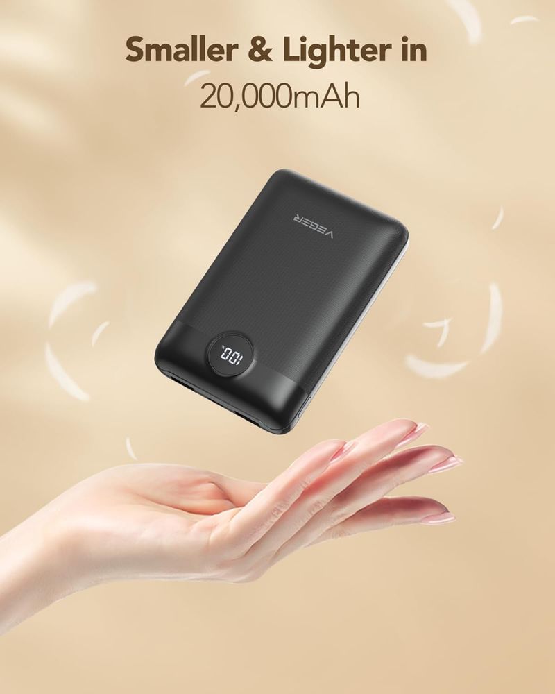 bateria szybkiego ładowania VEGER, Power Bank 20000 mAh