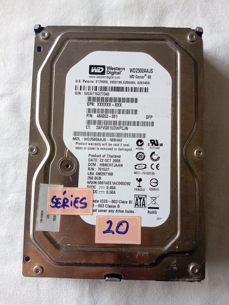 4 Discos Externos 3.5" - 250GB