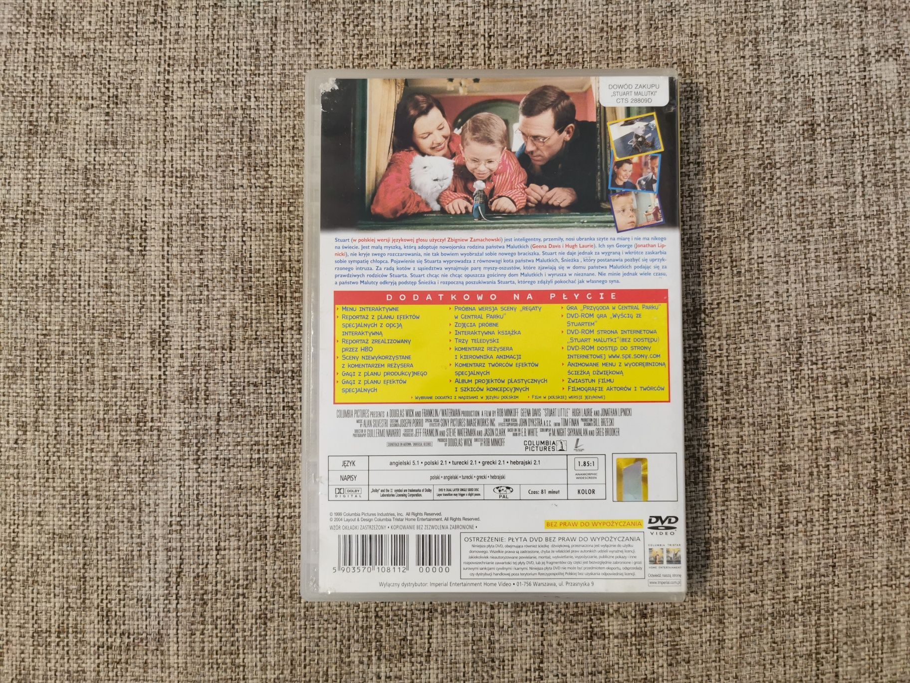 Film DVD - Stuart Malutki Bajka