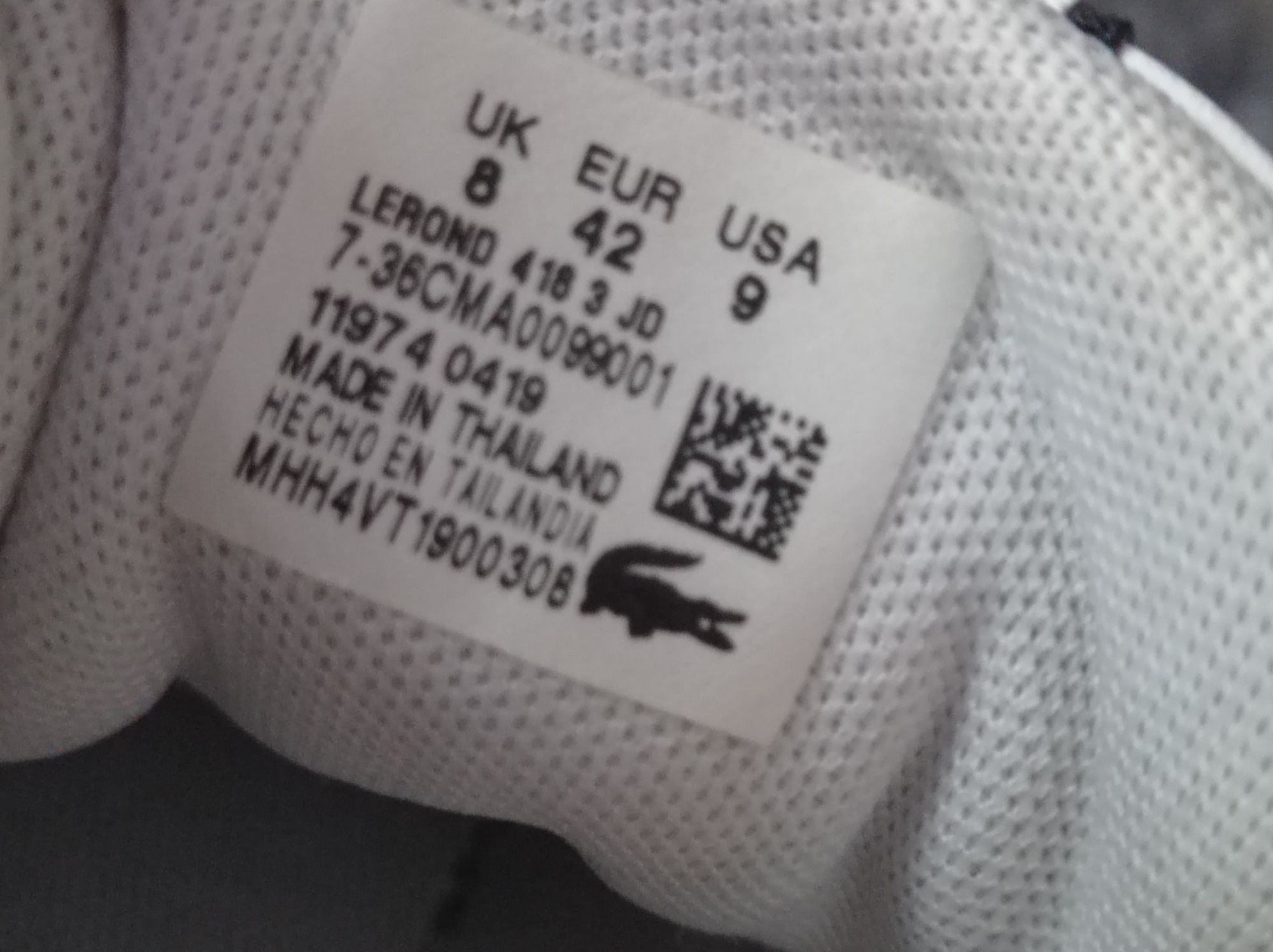 Buty Lacoste Lerond rozmiar 42 białe skóra skórzane super męskie