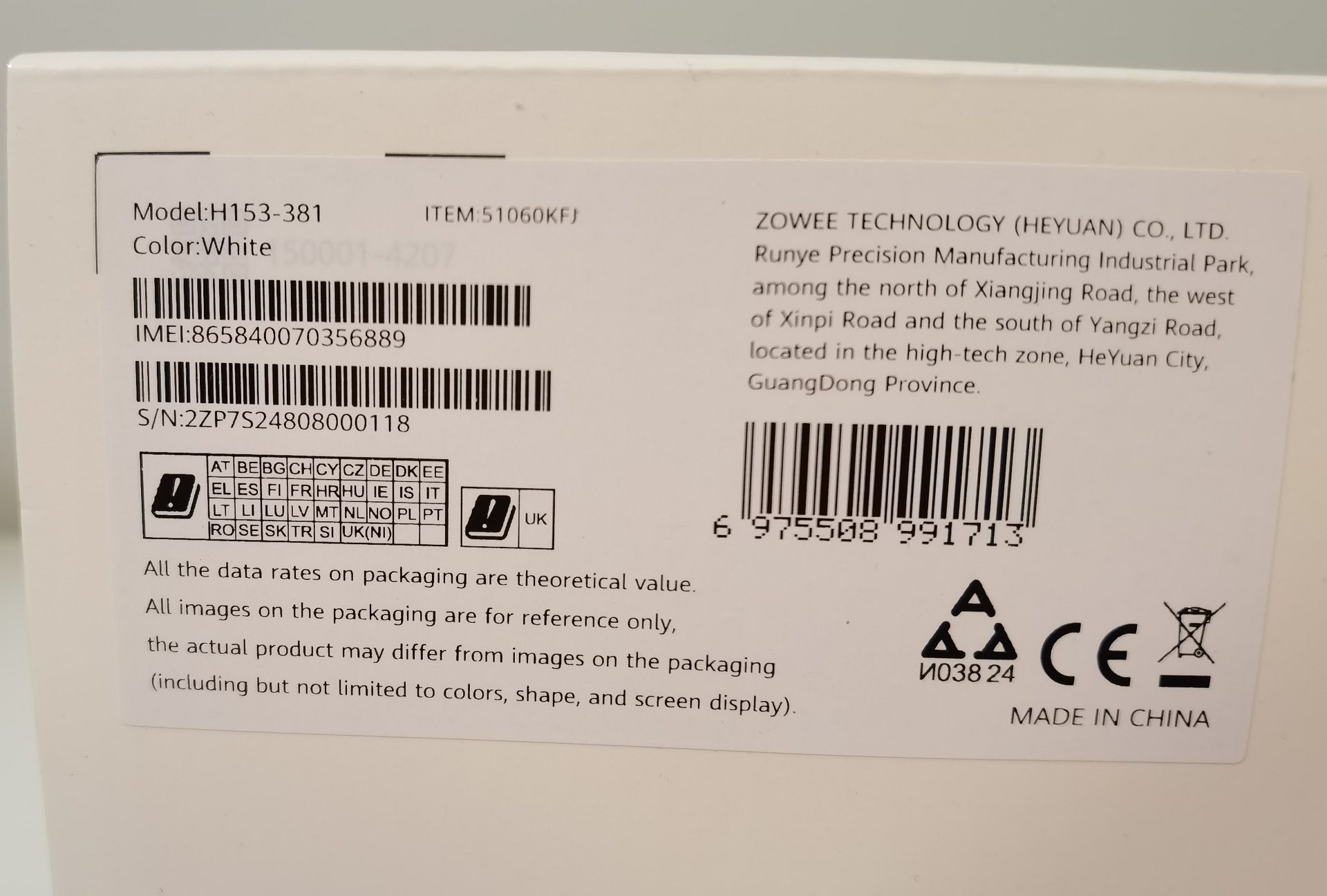 Router Zowee Huawei 5G CPE 5s H153-381