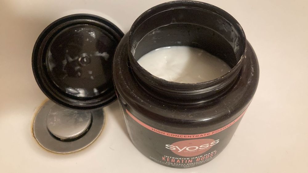 syoss keratin boost maska z keratyną keratynowa odbudowująca UŻYTE 1/2