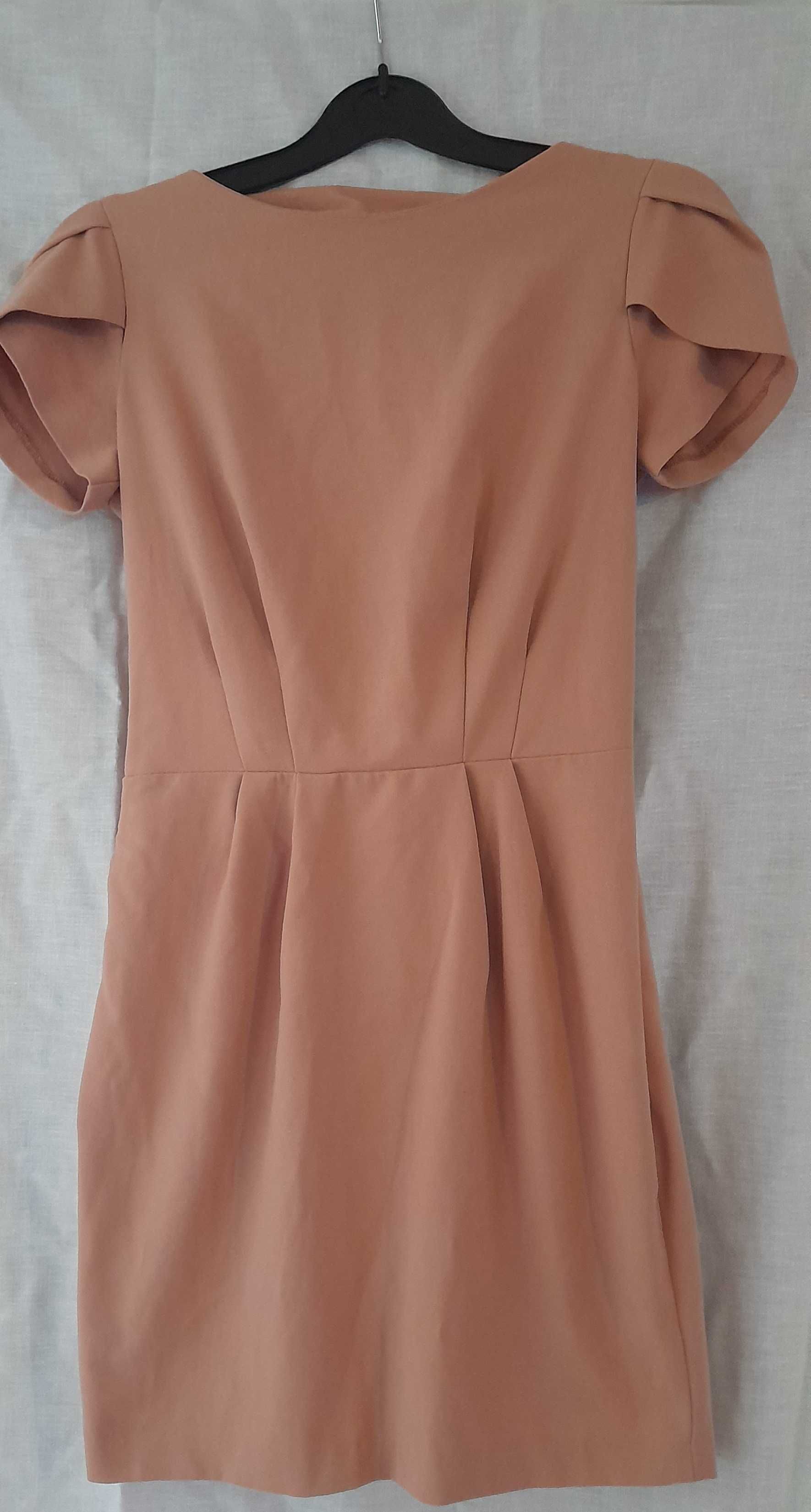 Vestido Asos, cor pêssego acastanhado, tamanho 34 (mulher)